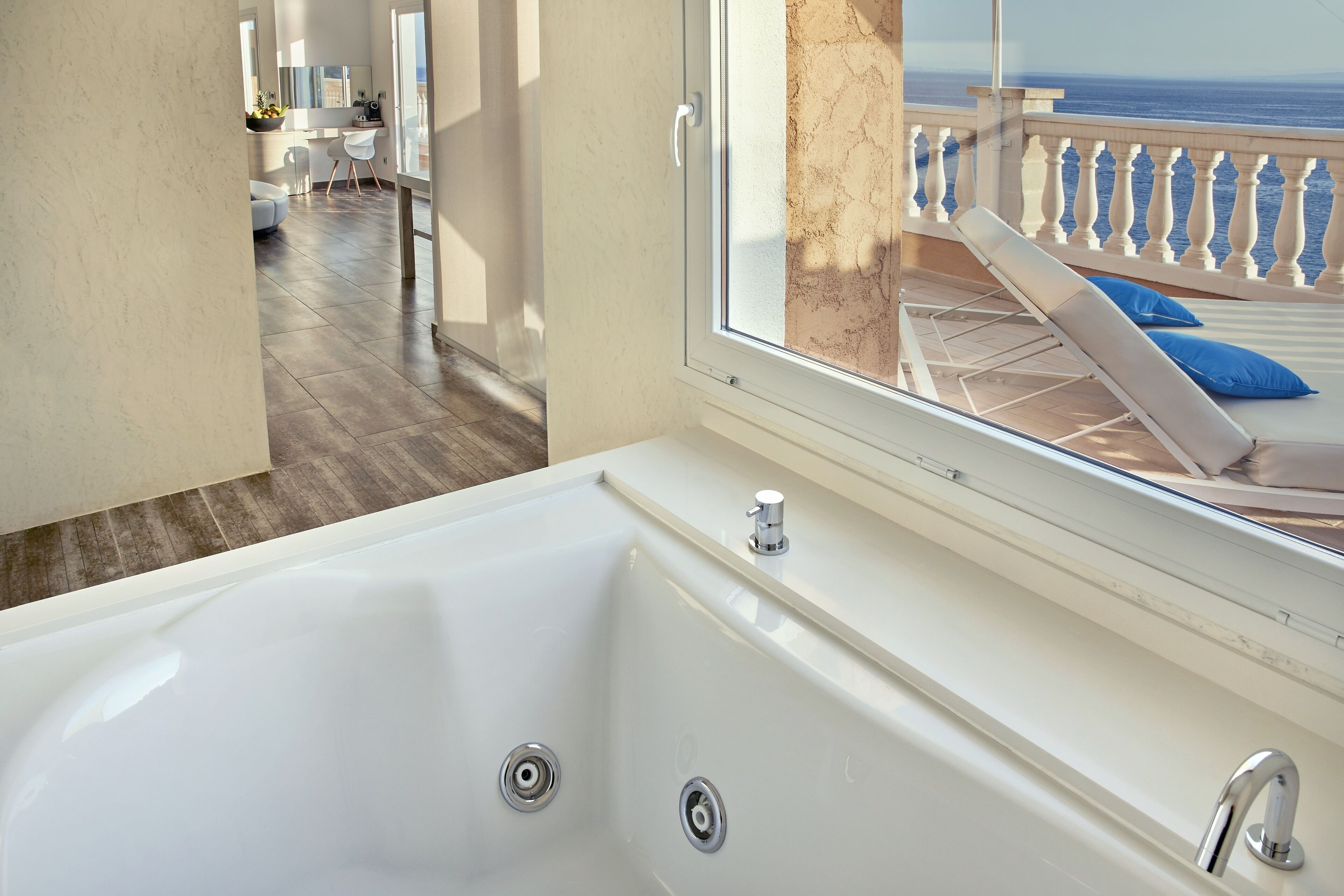 free toiletries, hair dryer, bathrobes, towels