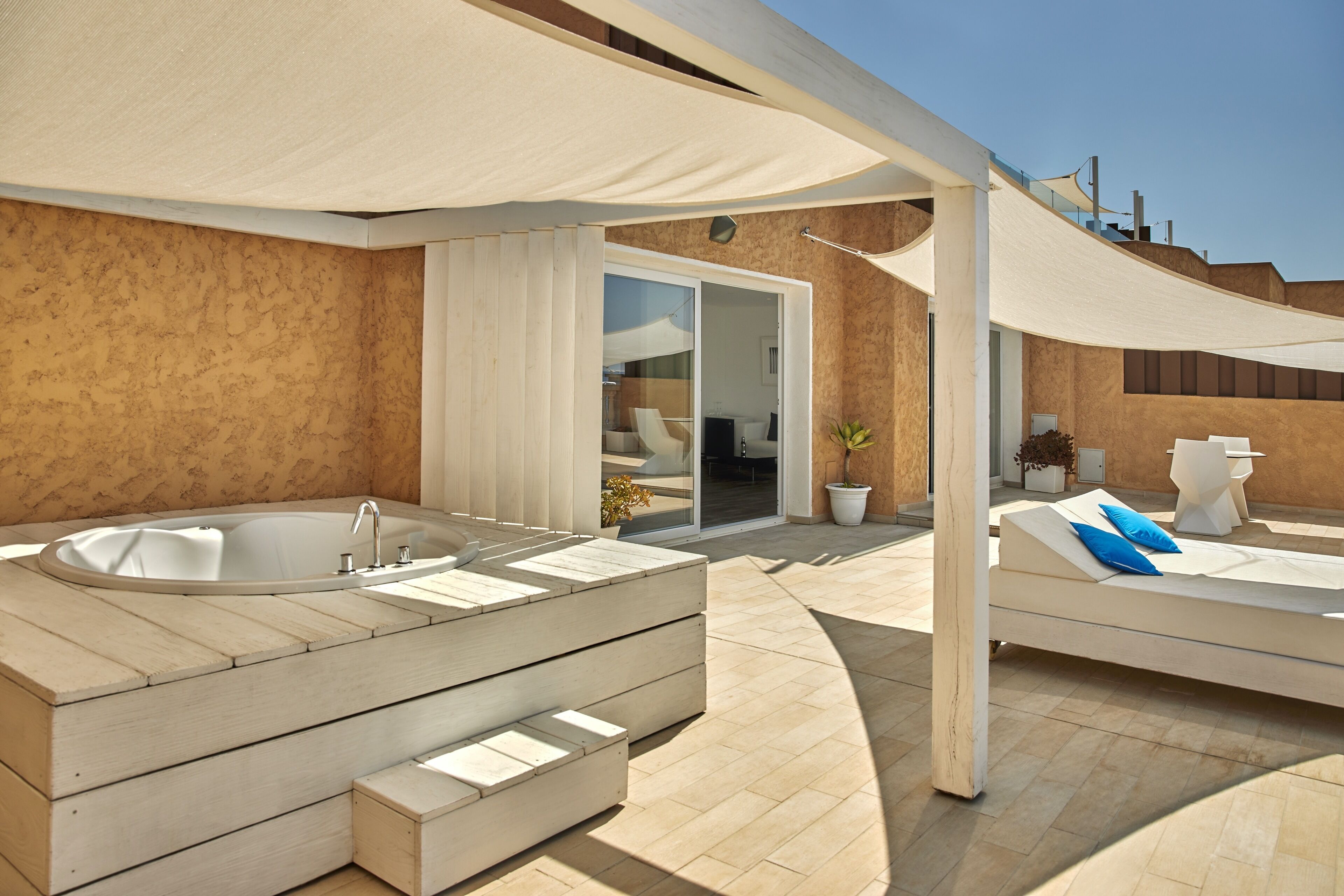 Penthouse Supérieur, terrasse, vue mer | Terrasse/Patio