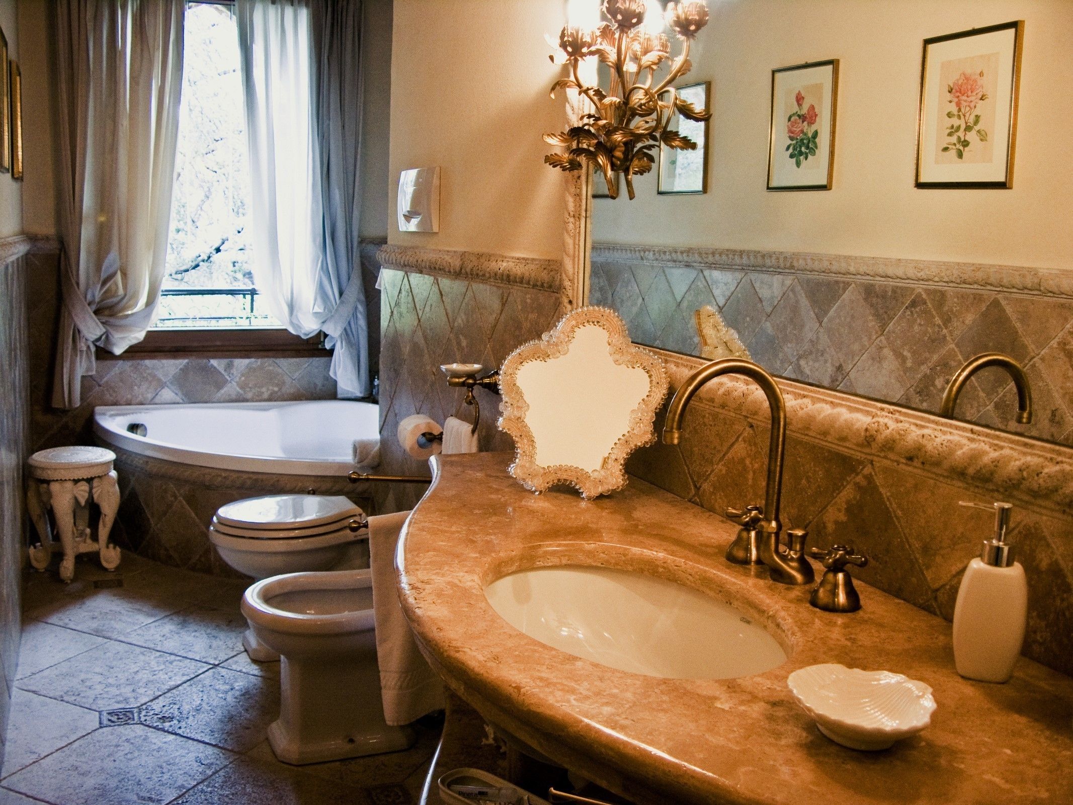 junior suite | bathroom | free toiletries, hair dryer, dressing gowns