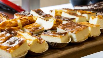 Daily buffet breakfast (EUR 13 per person)