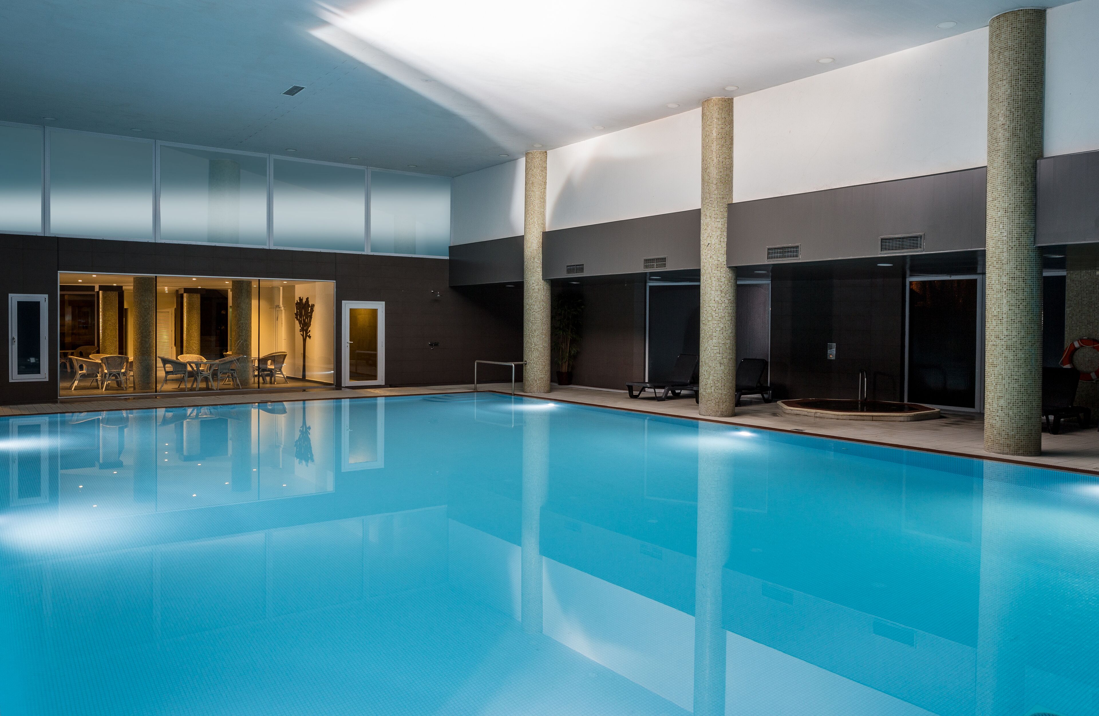 indoor pool, outdoor pool
