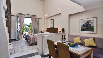 Standard Duplex (for 2-5 people, Nefeli or Kyveli ) | Living area | 40-inch LCD TV with digital channels, TV