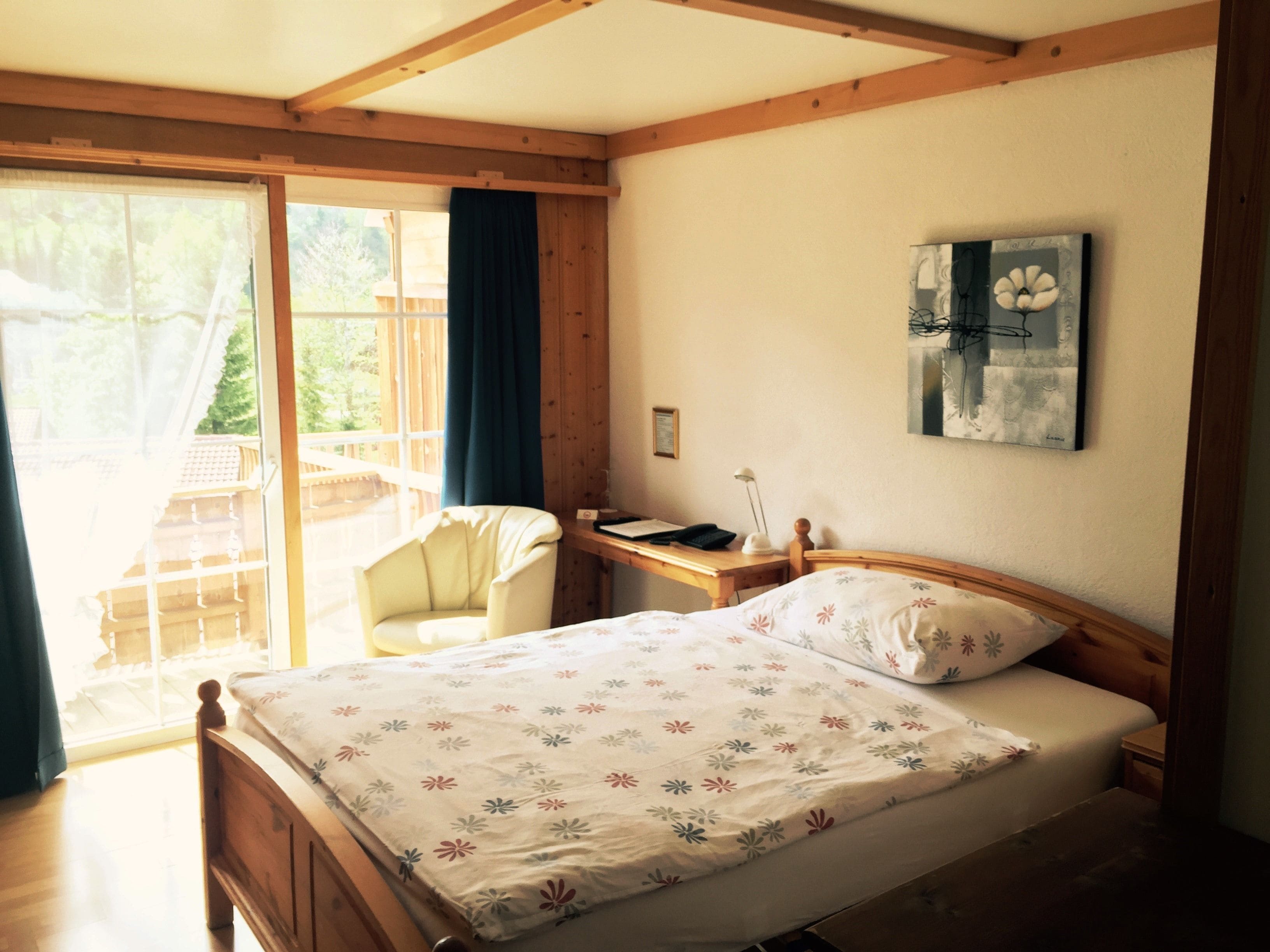 Single Room, Balcony, Mountain View | Hypo-allergenic bedding, minibar, in-room safe, desk