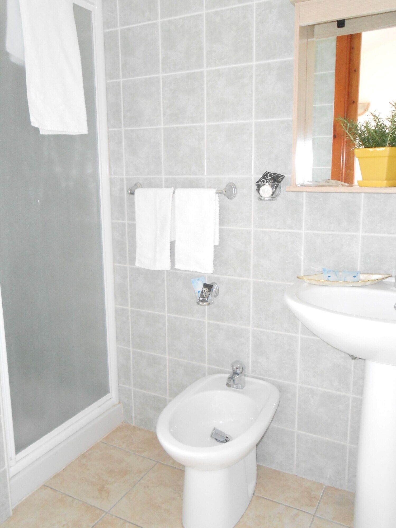 bathroom | shower, rainfall showerhead, free toiletries, hair dryer