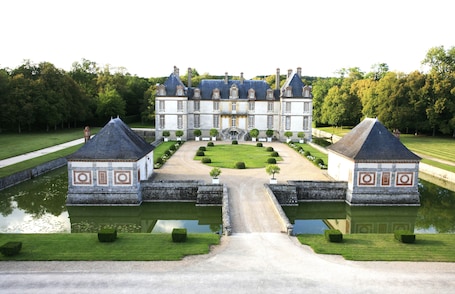 Aerial view. Château de Bourron