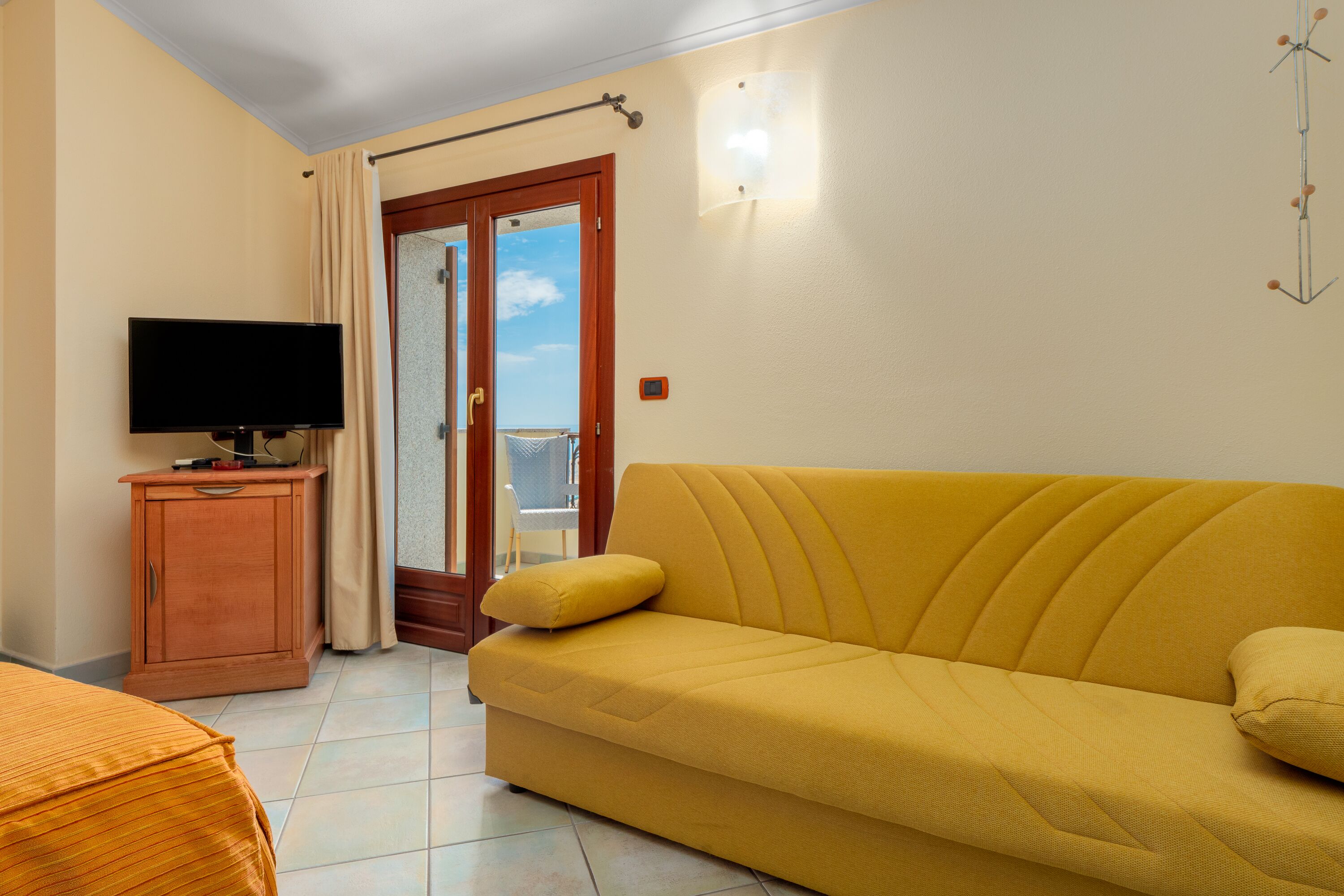 panoramic double room, sea view | 1 bedroom, minibar, in-room safe, blackout curtains
