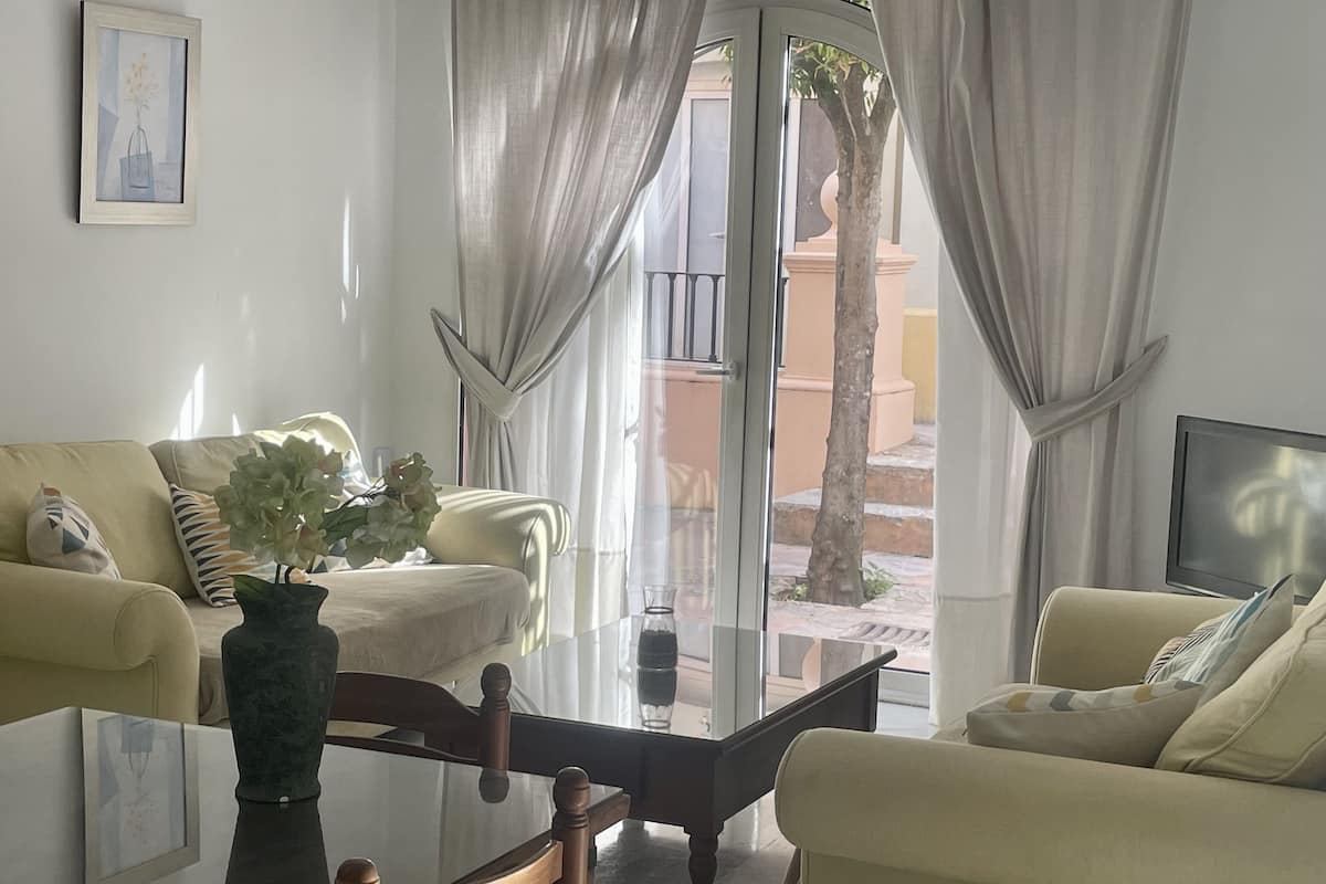 Family Apartment, 2 Bedrooms, Ground Floor | Living area | Flat-screen TV
