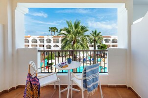 Twin Room, Pool View | Terrace/patio