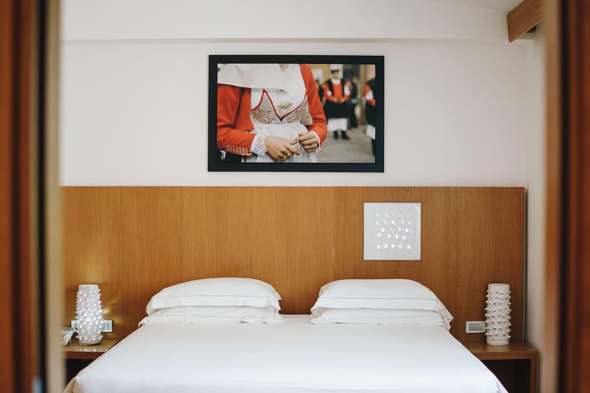 Executive tweepersoonskamer, terras | Lakens van Egyptisch katoen, luxe beddengoed, donzen dekbedden