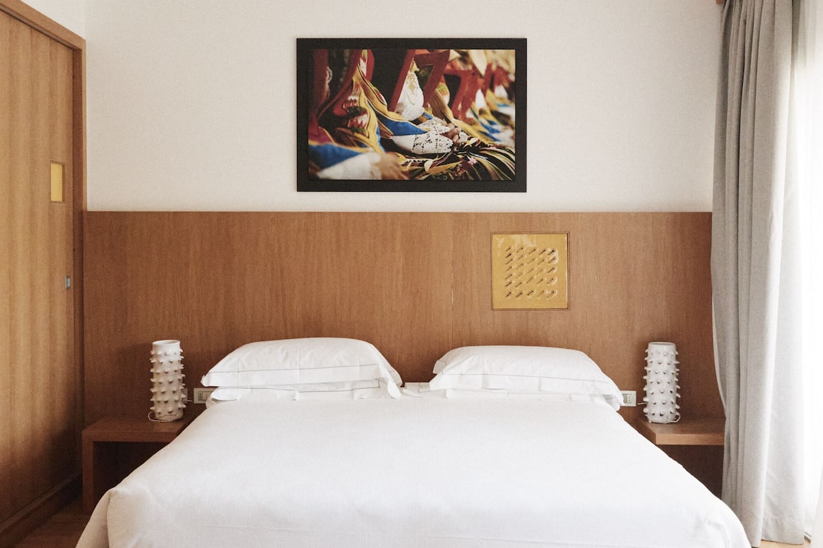 Suite, balkon, uitzicht op tuin | Lakens van Egyptisch katoen, luxe beddengoed, donzen dekbedden
