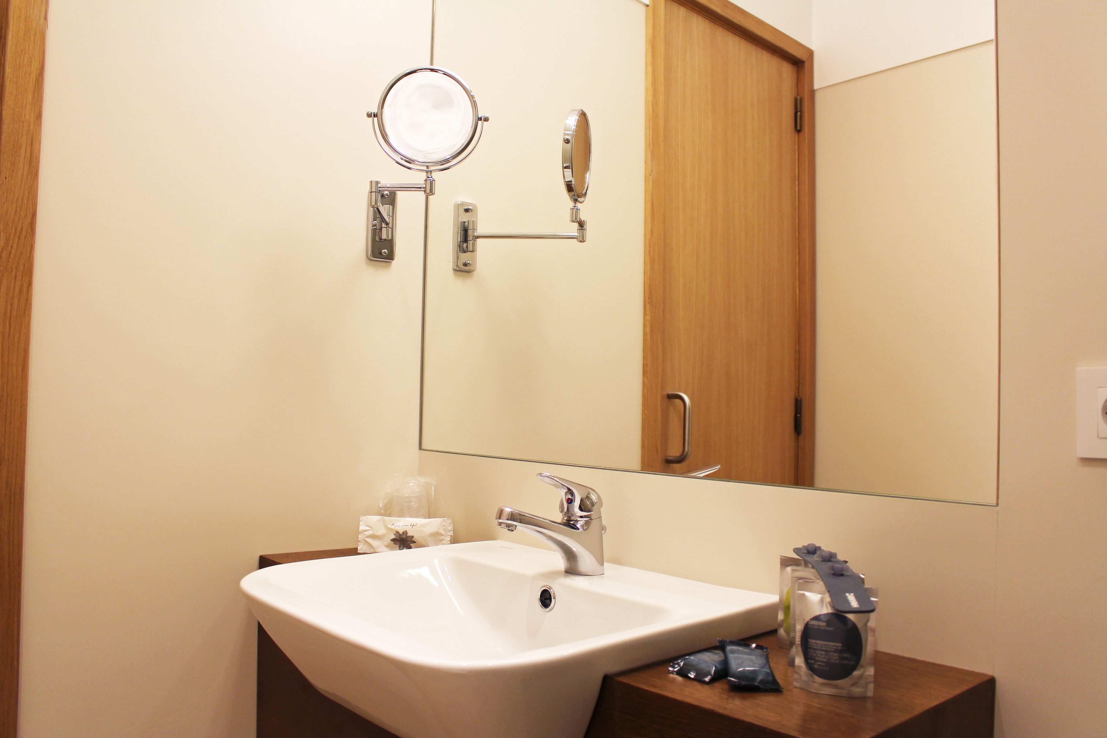 double room, connecting rooms | bathroom sink