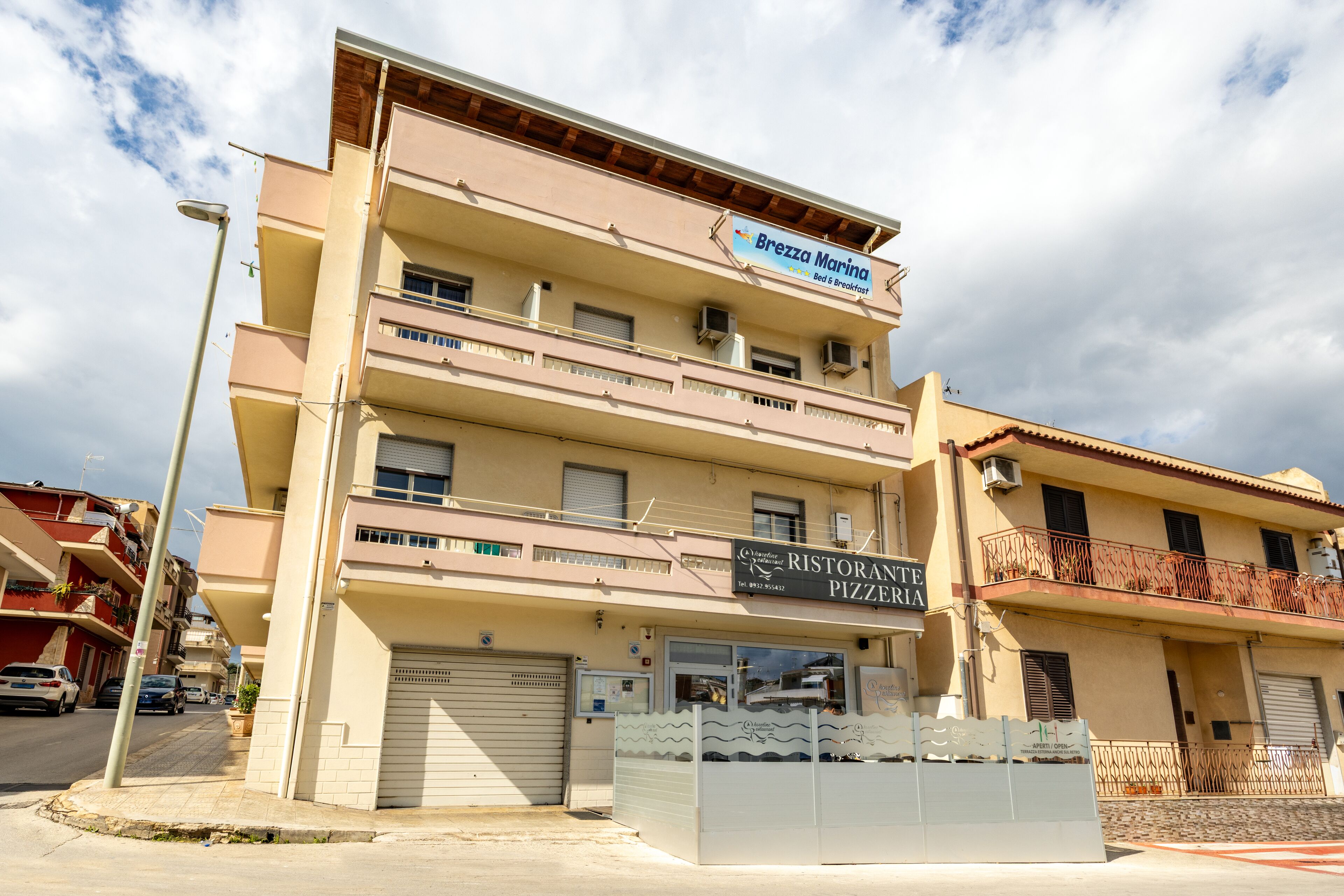 Facciata della struttura