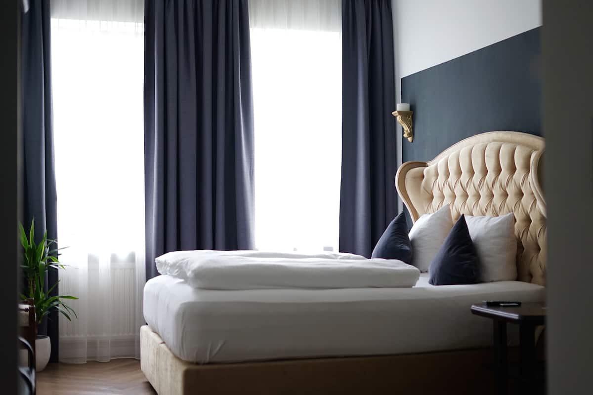 double room | premium bedding, blackout curtains, free wifi, bed sheets