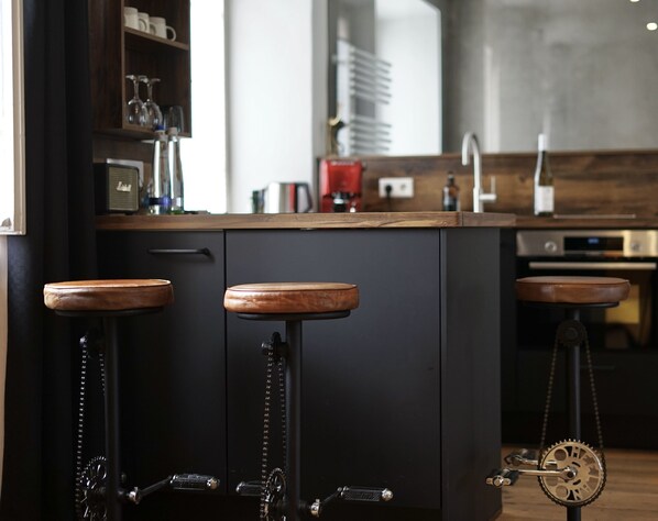 Deluxe Studio | Private kitchen | Fridge, microwave - Hotel Mühldorf (Muehldorf am Inn)