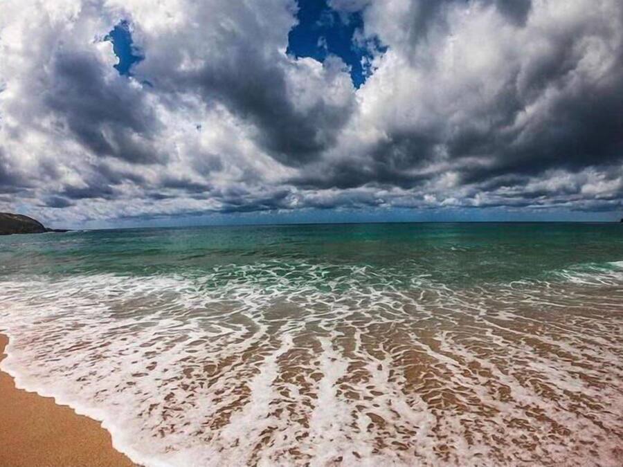 Vlak bij het strand