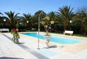 Indoor pool, seasonal outdoor pool