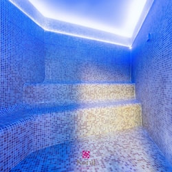 Espace de soins pour les couples, sauna, bain à remous, hammam, hammam