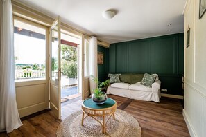 Flat-screen TV, table football