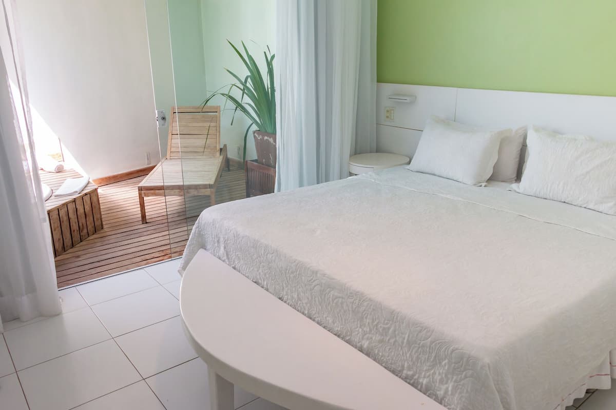 Flat Com Hidromassagem | 1 dormitorio, minibar, caja fuerte y wifi gratis