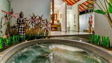 Outdoor treatment area, body treatments, aromatherapy