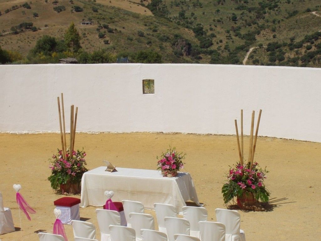 outdoor wedding area