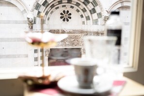 Vue sur la ville depuis l’hébergement