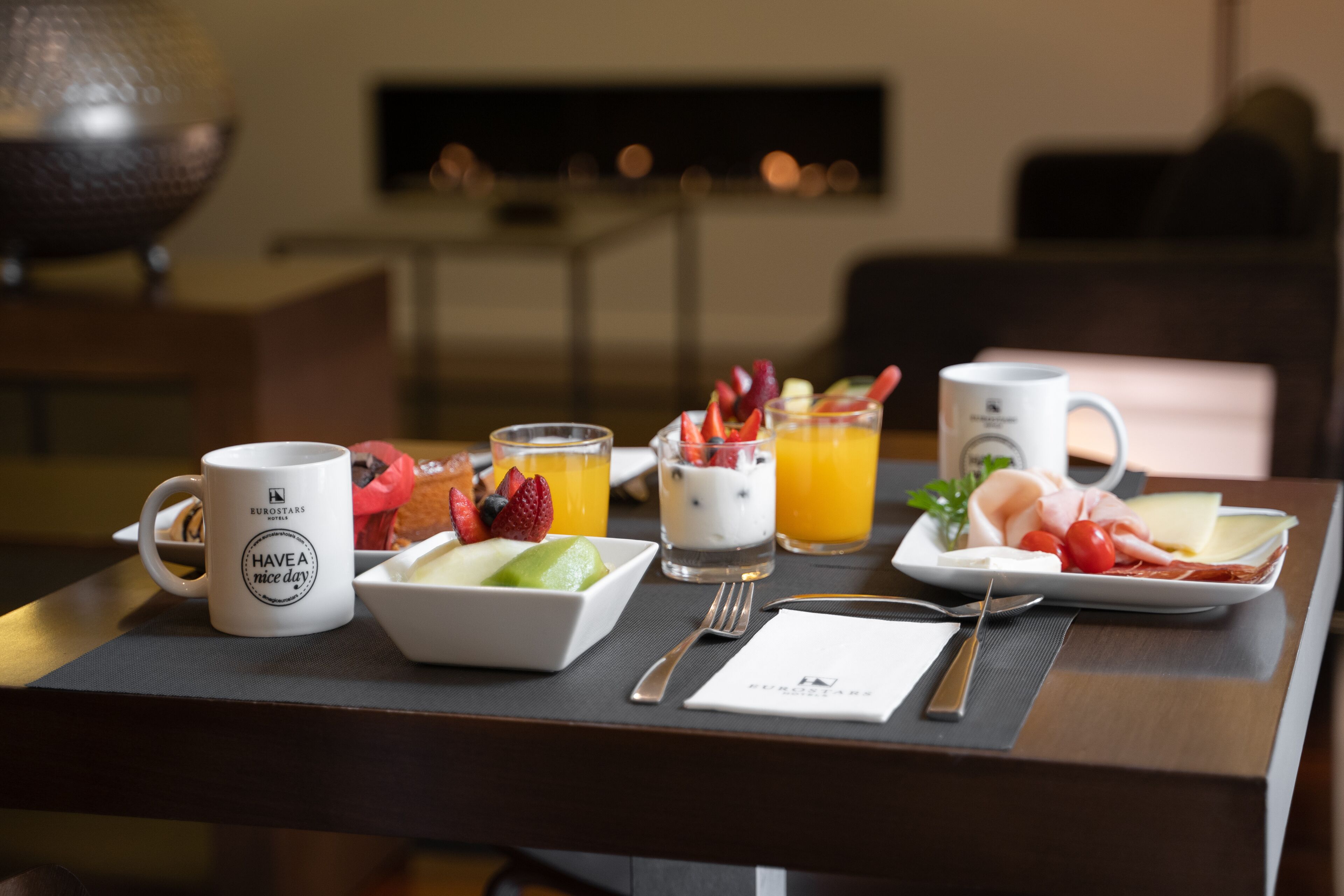 daily buffet breakfast (eur 13 per person)