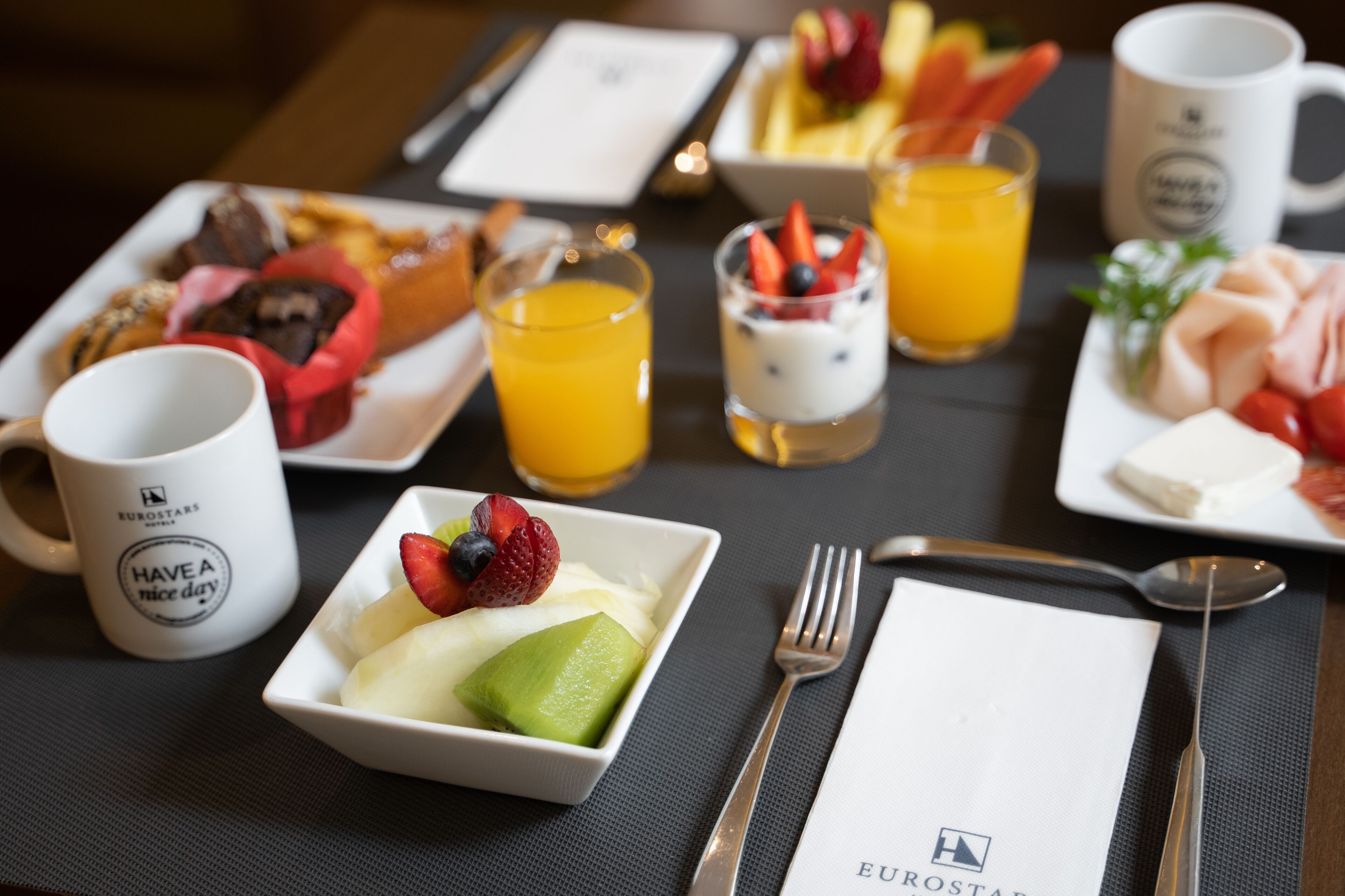daily buffet breakfast (eur 13 per person)