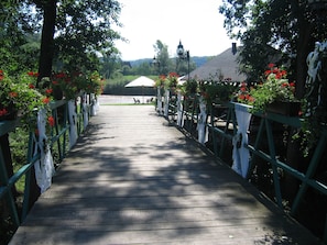Outdoor wedding area