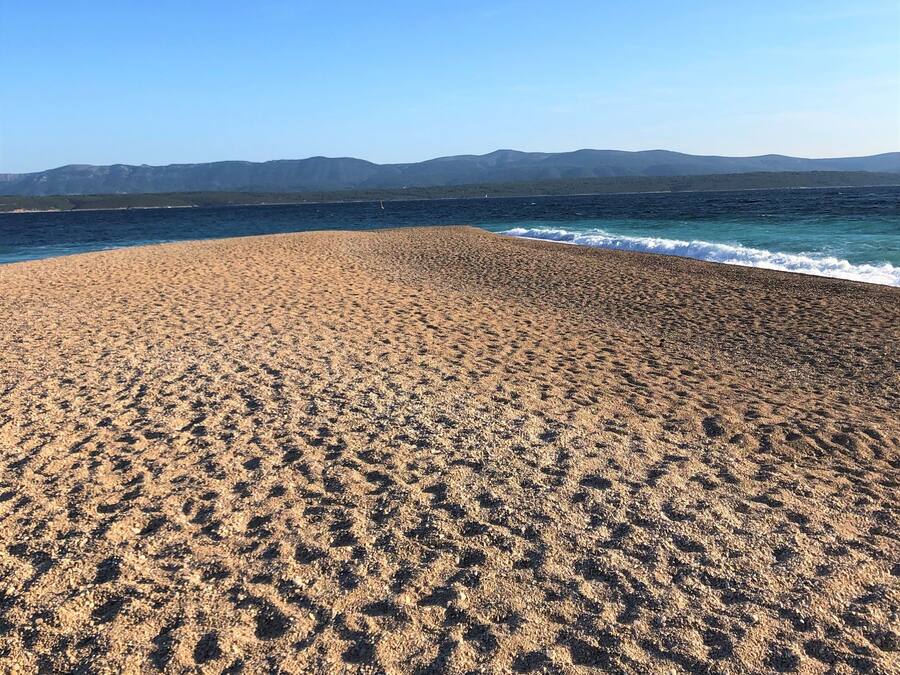On the beach