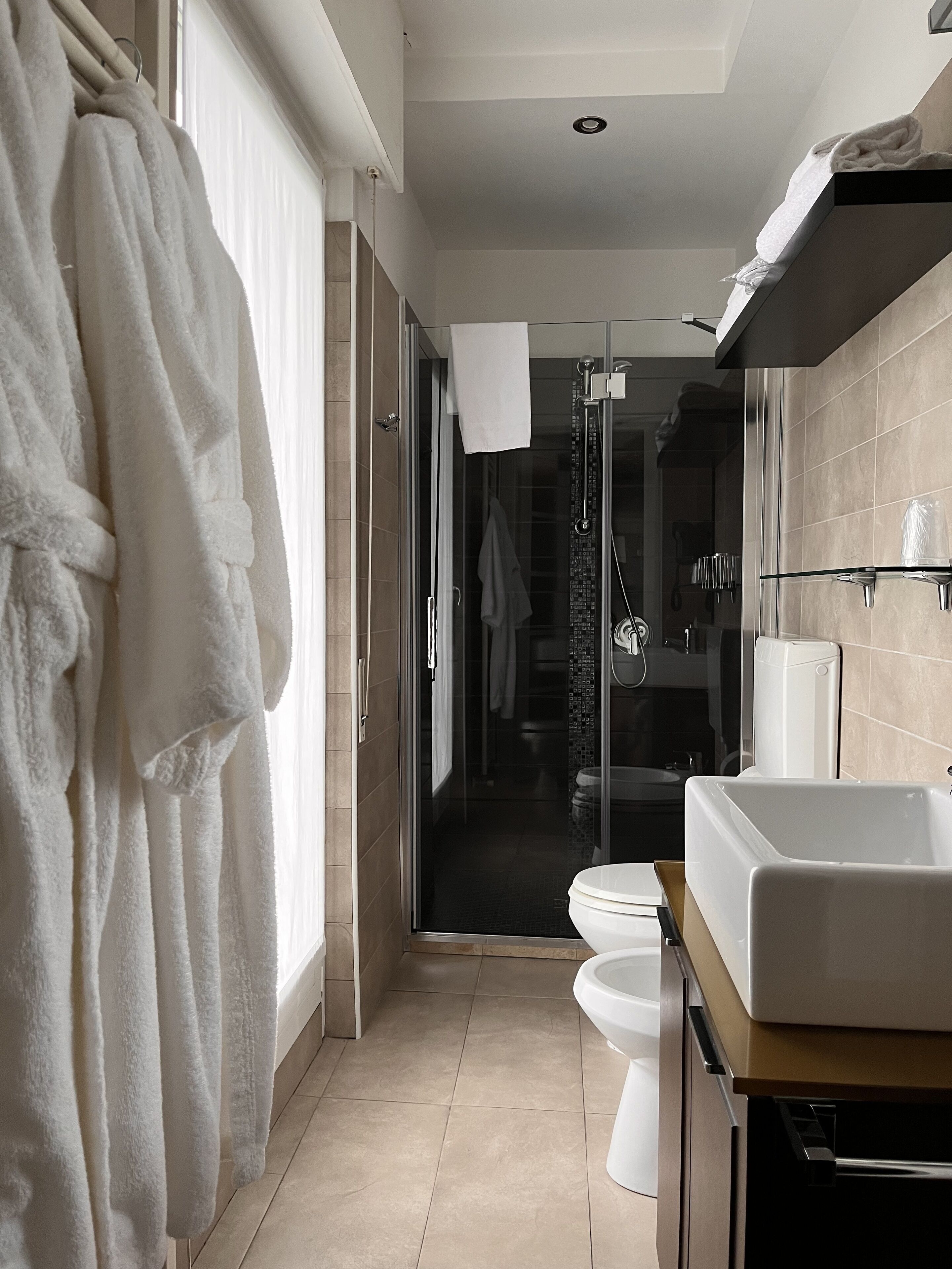 superior room | bathroom | hair dryer, bidet, towels