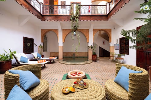 Indoor pool, open 10:00 AM to 10:00 PM, sun loungers