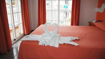 Pillow-top beds, in-room safe, desk, laptop workspace