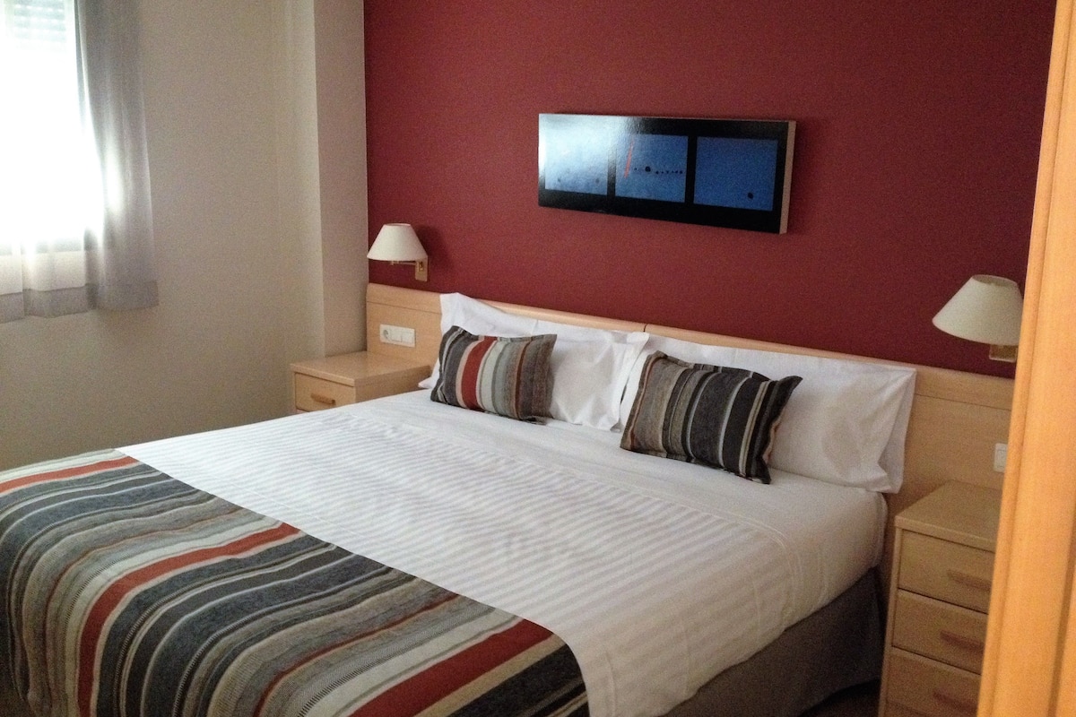 1 bedroom, pillow-top beds, individually decorated, desk