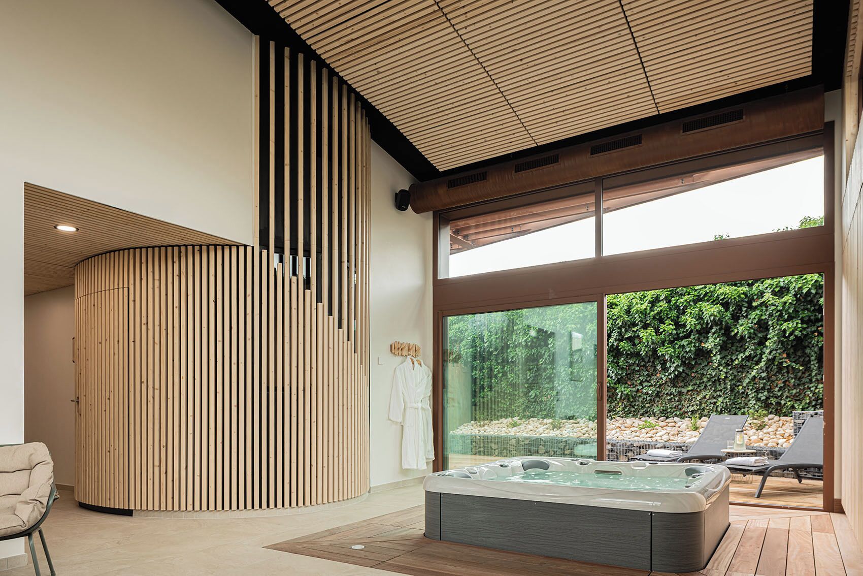 Sauna, hot tub, body treatments, prenatal massages, sports massages
