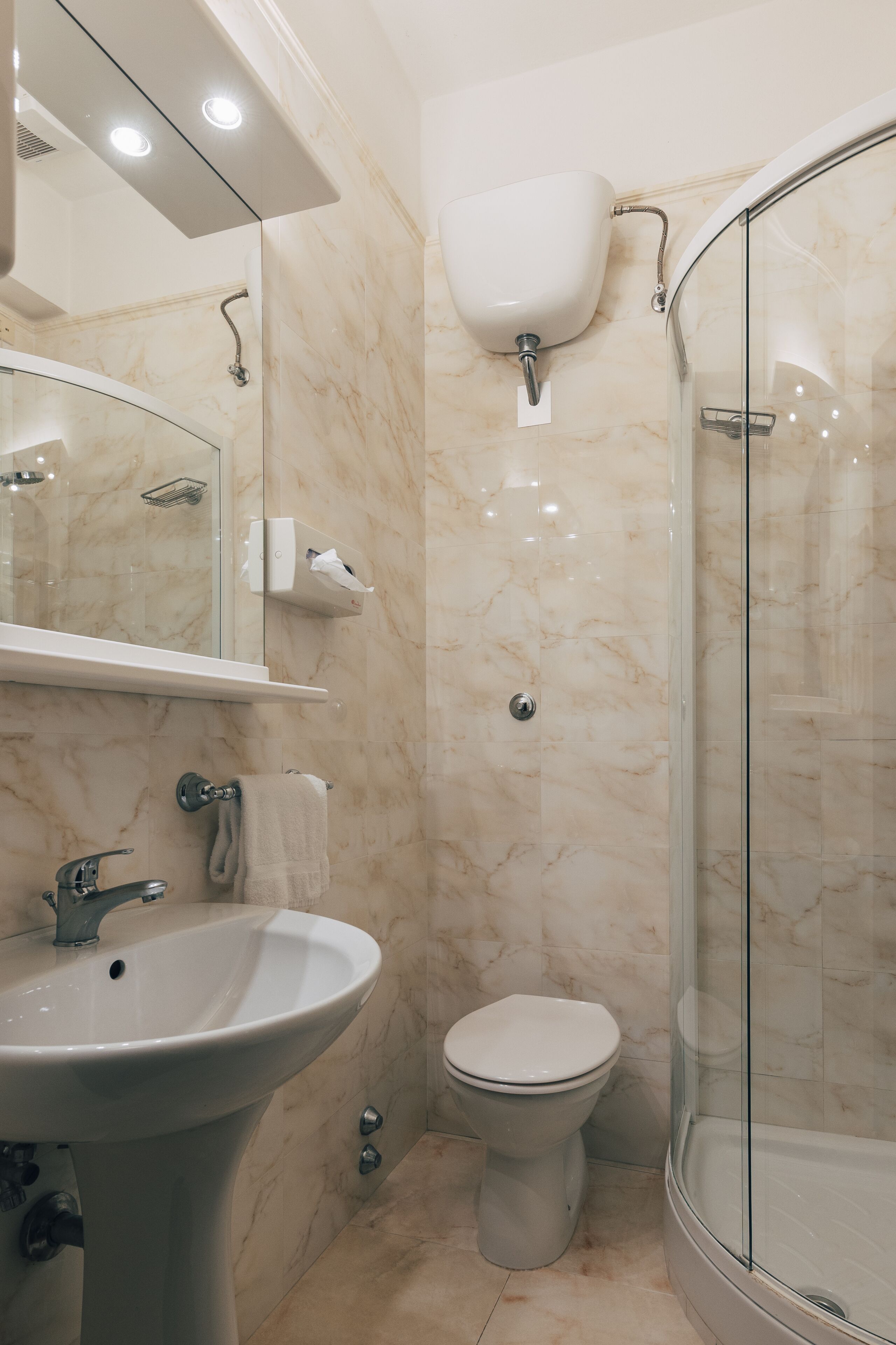 free toiletries, hair dryer, slippers, bidet