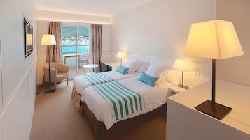 Chambre Double, balcon, vue mer | Coffres-forts dans les chambres, chambres insonorisées, Wi-Fi gratuit