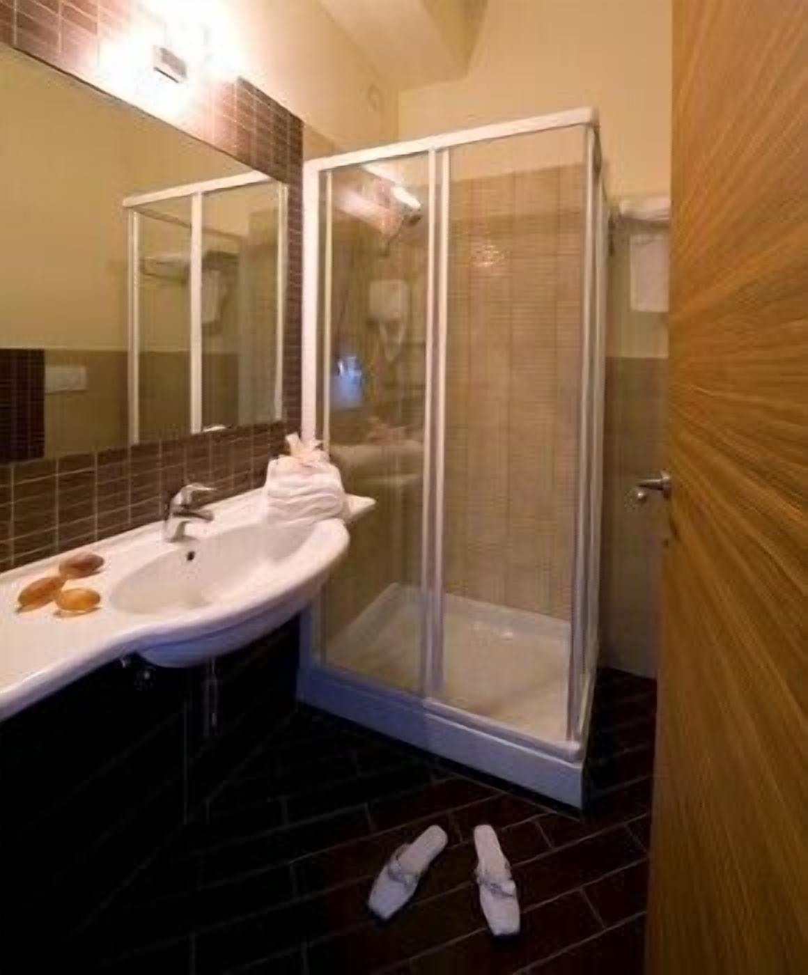 shower, free toiletries, hair dryer, bidet