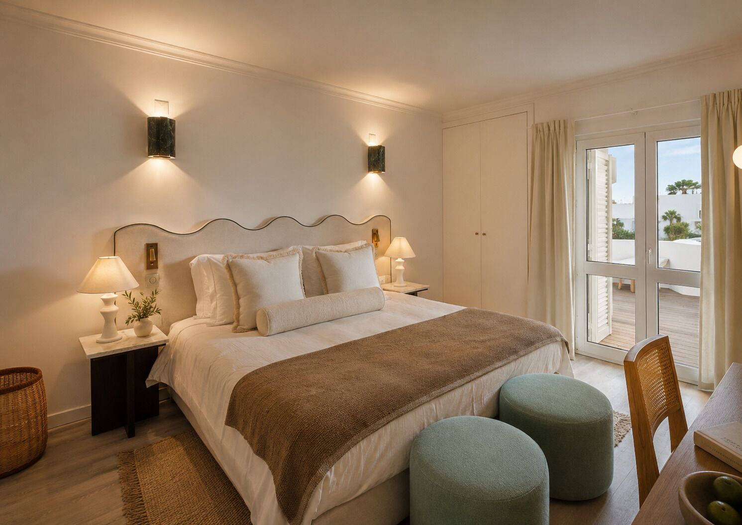 套房, 1 間臥室, 露台, 海景 (1 King Bed & 1 Sofa Bed) | 房內夾萬、獨特設計、遮光窗簾/窗簾、熨斗/熨衫板
