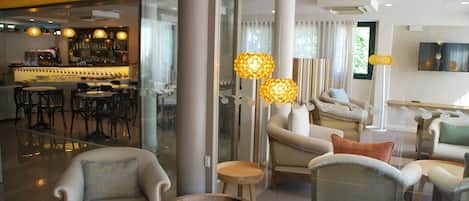 Sittområde i lobbyn