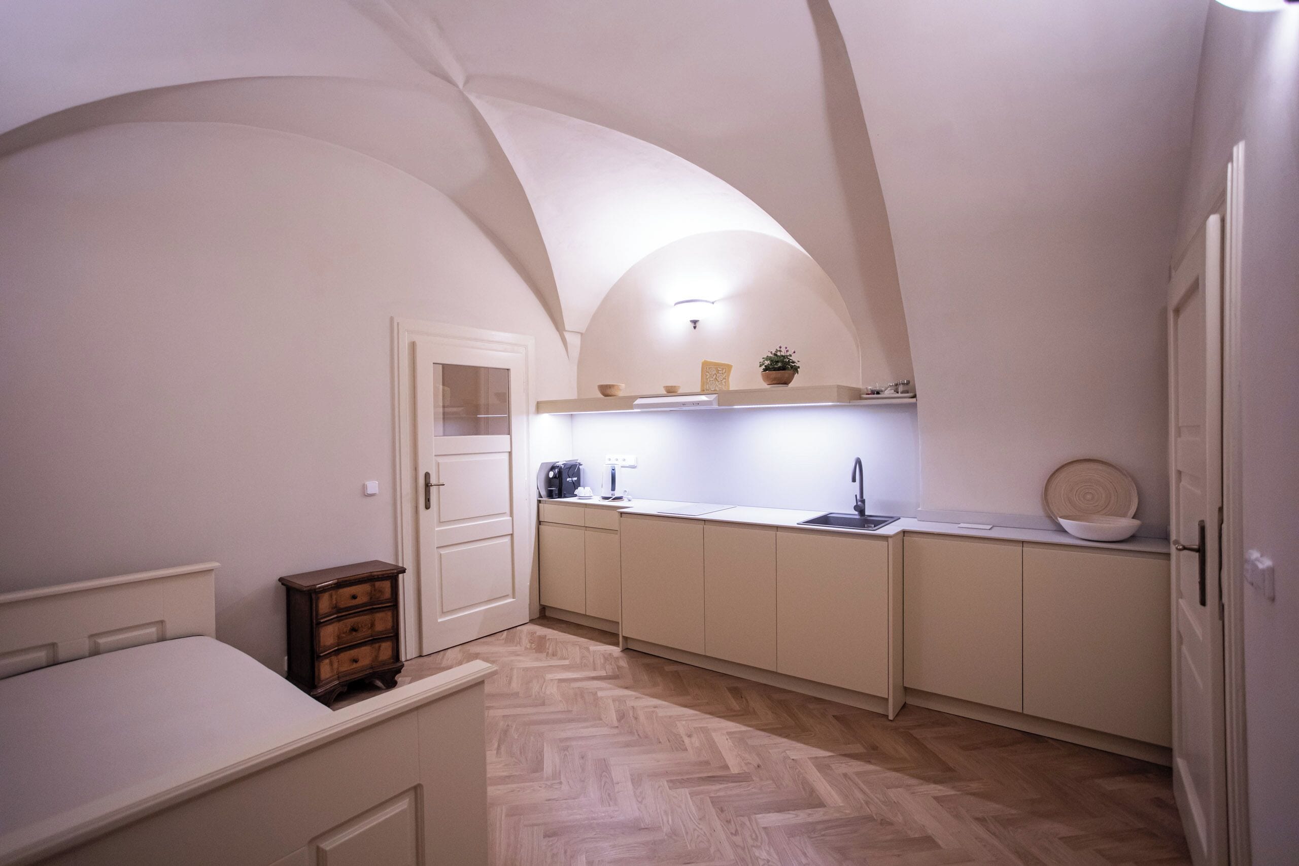 Comfort-Apartment | Eigene Küche | Kühlschrank, Wasserkocher mit Kaffee-/Teezubehör