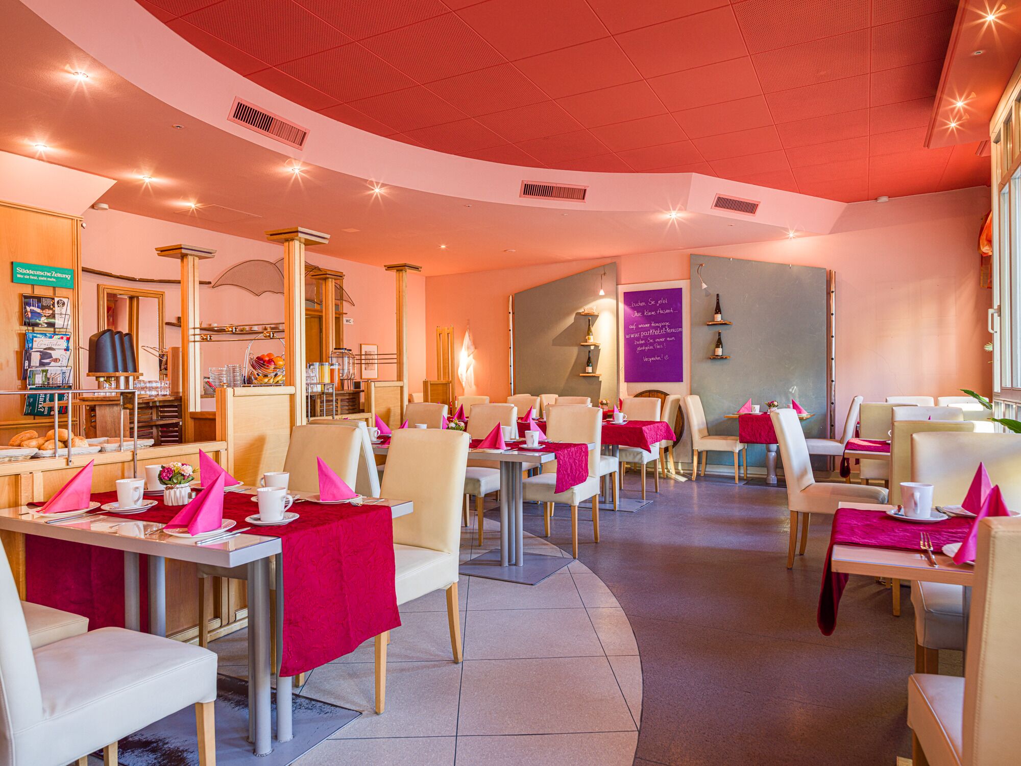 daily buffet breakfast (eur 10 per person)