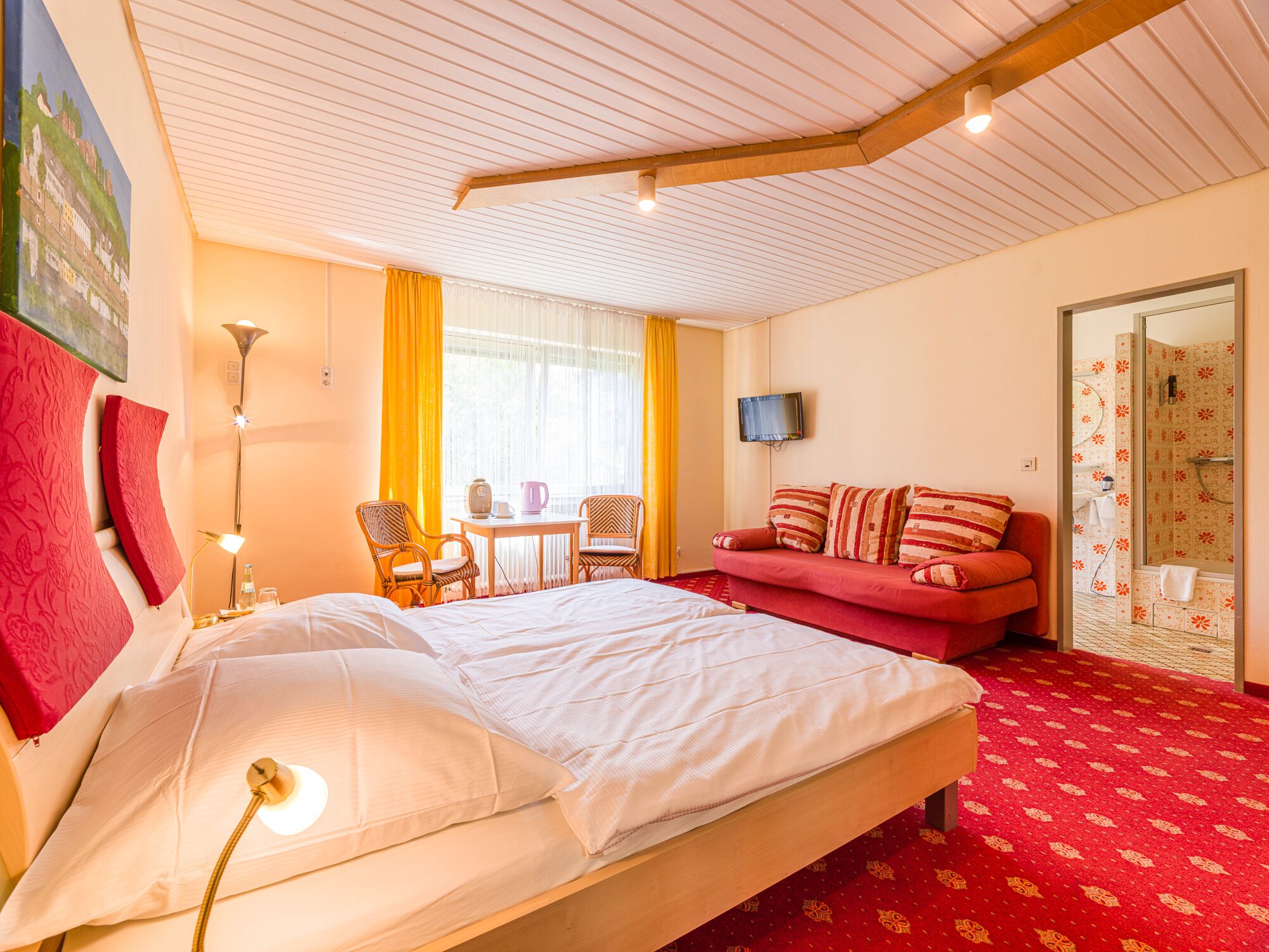 comfort double room (plus, sofa bed on demand) | 1 bedroom, in-room safe, blackout curtains, iron/ironing board