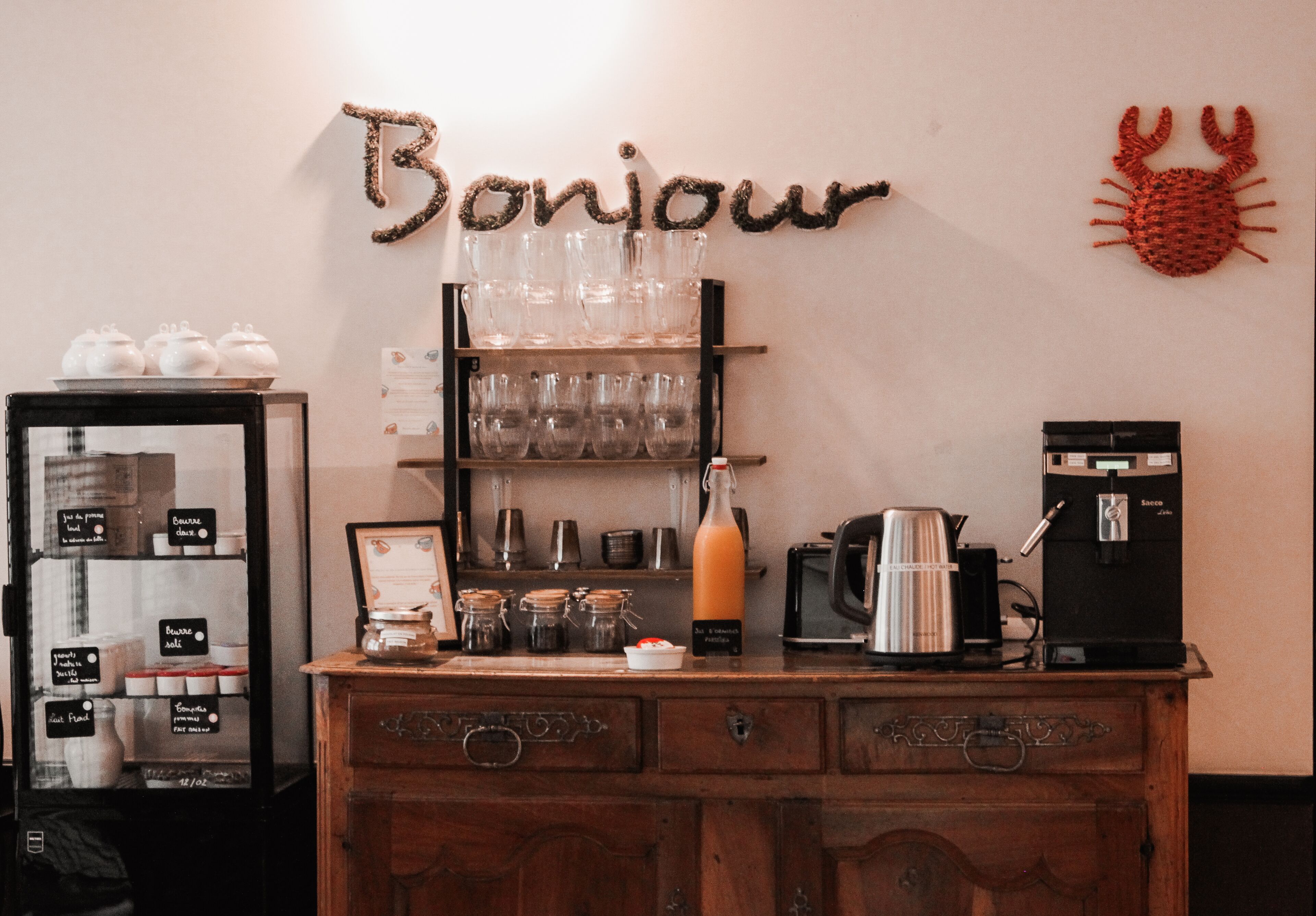 daily buffet breakfast (eur 13 per person)