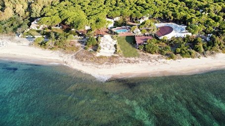Ansicht von oben. Hotel Mare Pineta