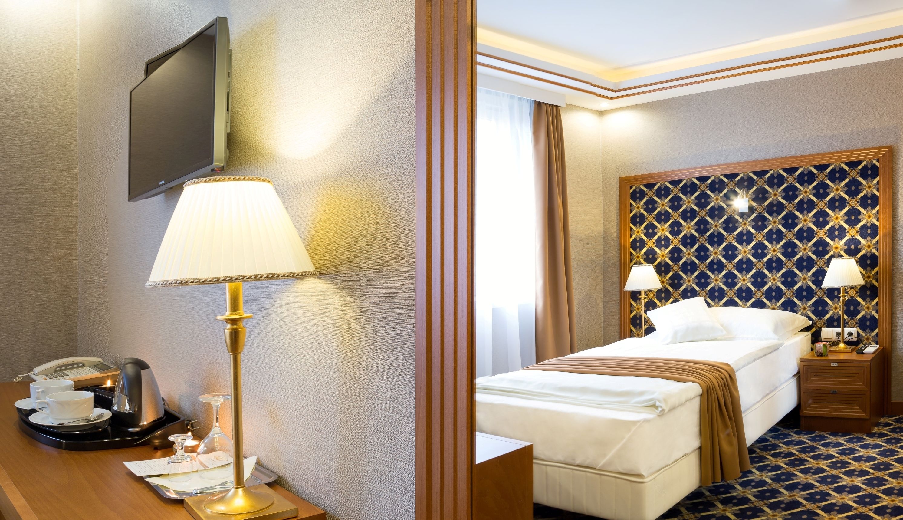 comfort single room | minibar, in-room safe, desk, blackout curtains