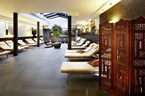 Behandlingsrom for par, badstue, boblebad og dampbad