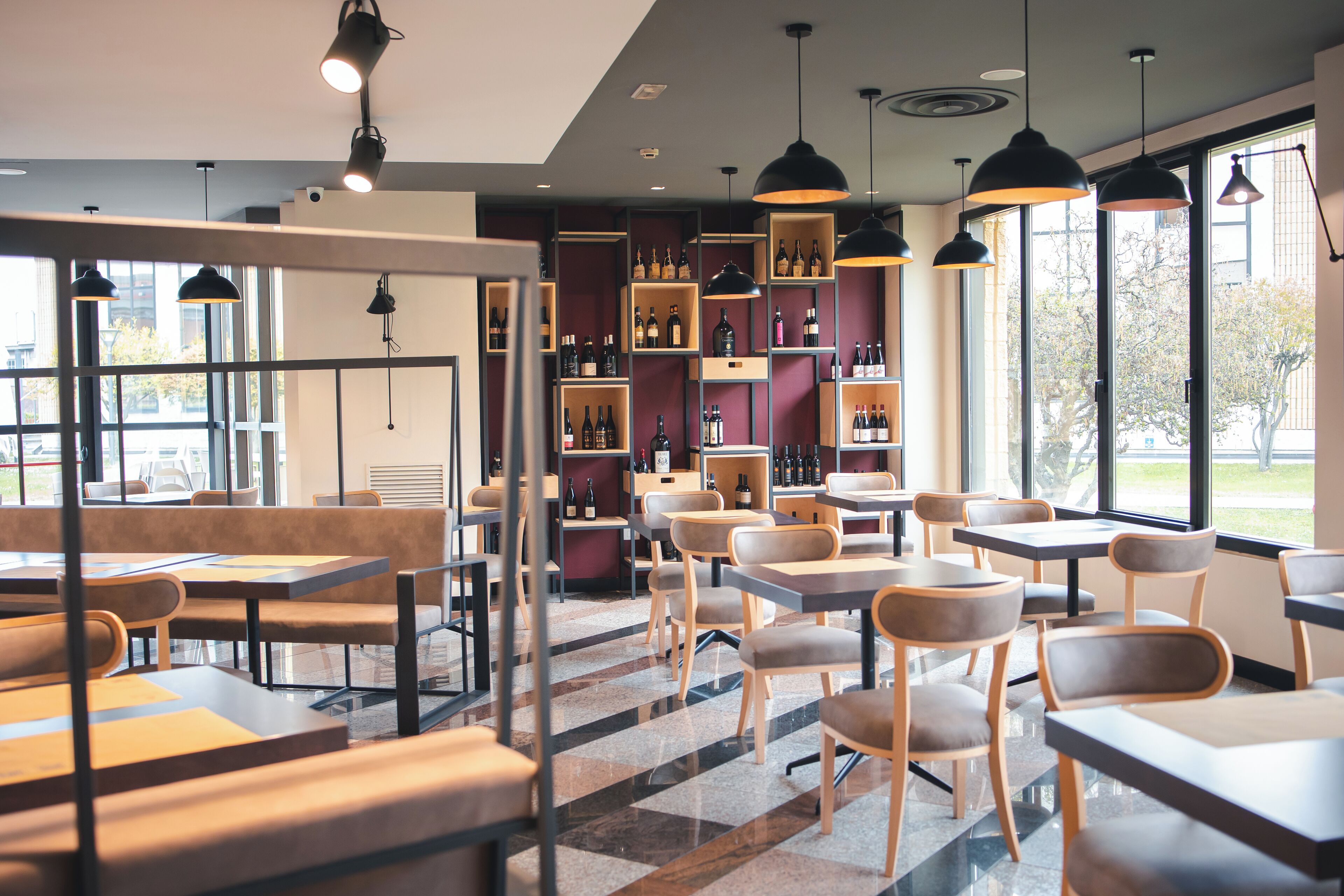 breakfast, lunch and dinner served