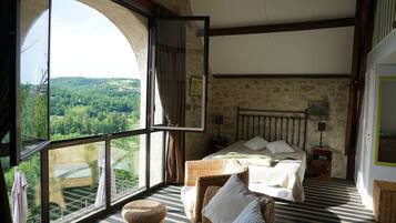 Panoramic Double Room | Living area | TV