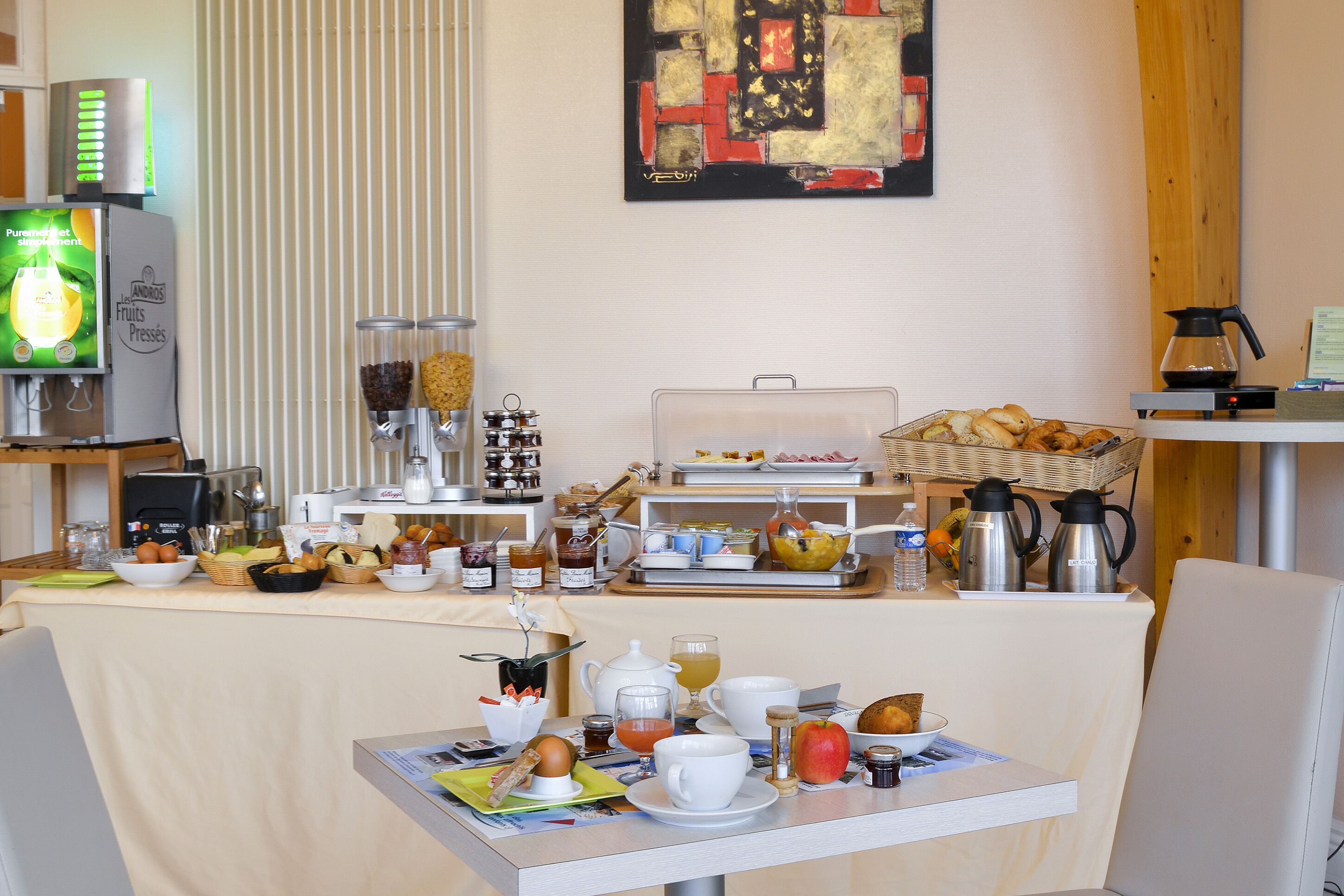 daily buffet breakfast (eur 12 per person)